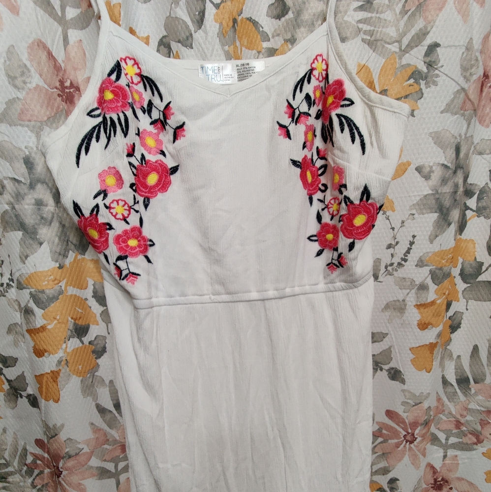 Plus size white dress